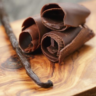 vanilla in chocolate